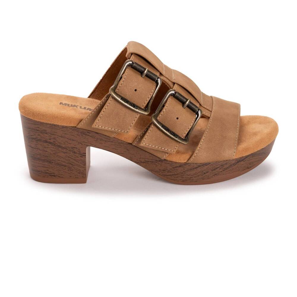 NEW MUK LUKS women's myra sandal in tan